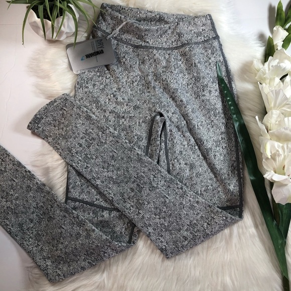 NWT Gymshark Fleur Texture Grey Leggings Charcoal - Picture 9 of 15